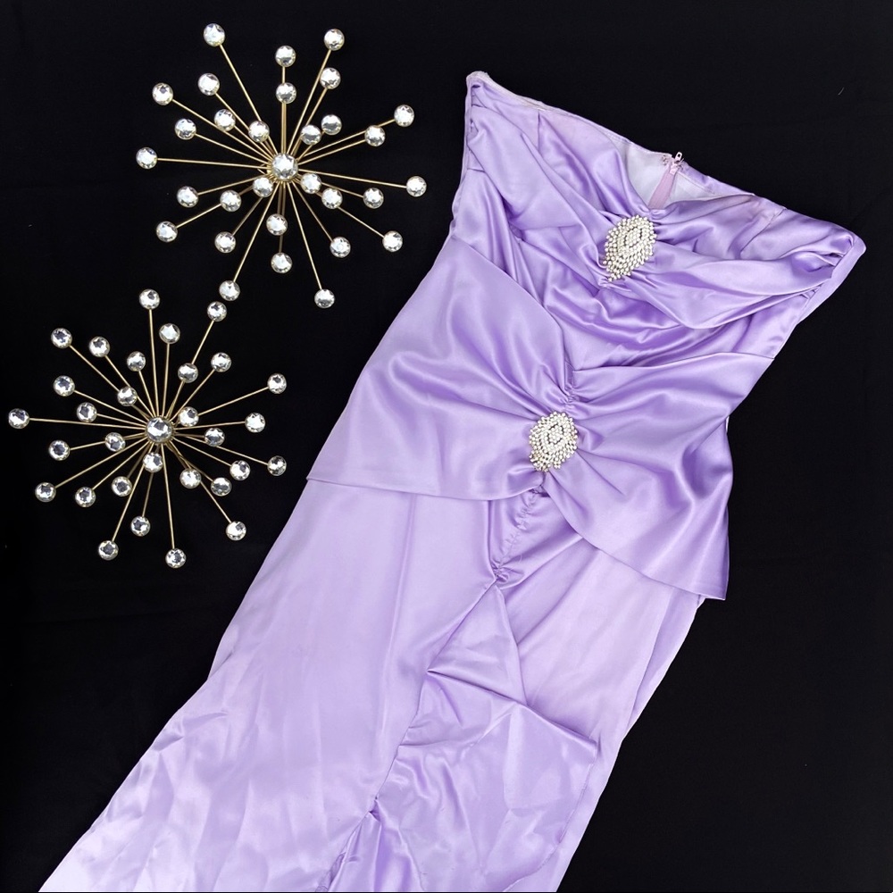 Silky Purple Gown